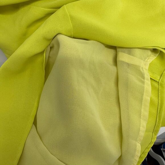 I. Madeline Lemon 🍋 Green Blouson Mini Sleeveless Dress Size Small - Picture 10 of 10